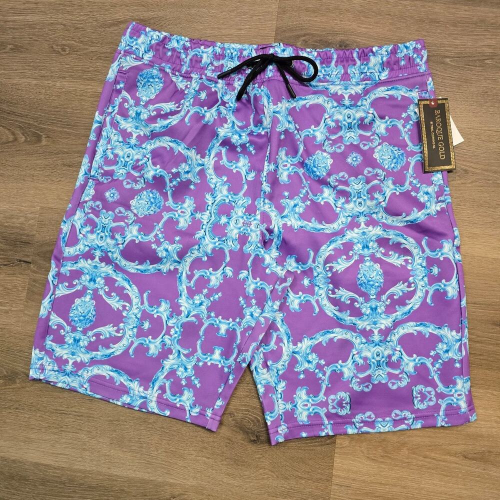 Baroque Gold by Drill clothing graphic short sz Large NWT